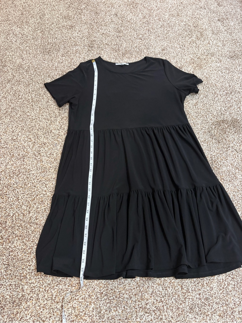 Tash & Sophie Black Tiered Babydoll Dress - Picture 4 of 8